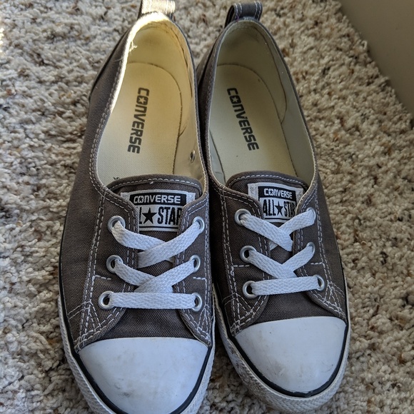 converse ballet lace grey